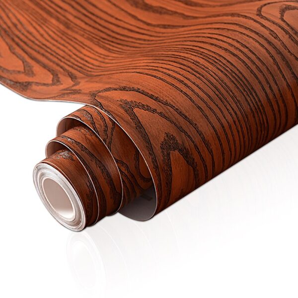 Wood Grain Wallpaper Self-adhesive Waterproof Wall Stickers Contact Papers Wardrobe Furniture Door Film Decor Home Improvement