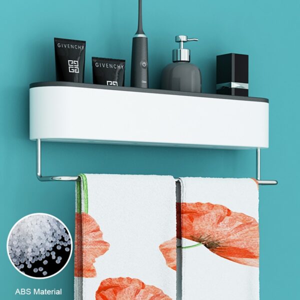 ONEUP Wall Bathroom Shelf Shampoo Cosmetic Shower Shelf Drainage Storage Rack Home WC Bathroom Accessories Towel Storage Rack