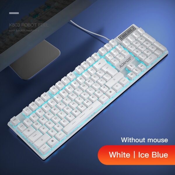 Gaming keyboard and Mouse Wired backlight mechanical feeling keyboard Gamer kit Silent 3200DPI Gaming Mouse Set for PC Laptop