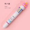 10Pcs Ten-Color Ballpoint Pen Kawaii Stationery Novelty Cute Pen Student Writing Gel Pen Learning Office Supplies