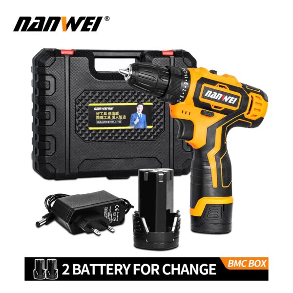 Impact Cordless Screwdriver Cordless Drill Impact Electric Drill Power Tools Hammer Drill Electric Drill Hand