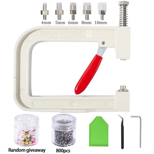 Pearl Setting Machine Riveter Of Beads Fixing Machine For Decoration Clothes DIY Craft Accessories Supplies Pearl Fixed Tool Kit