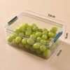 Transparent Storage Box For Kitchen Household Eggs Fruits And Vegetables Crisper Can Be Superposition Food Storage Box