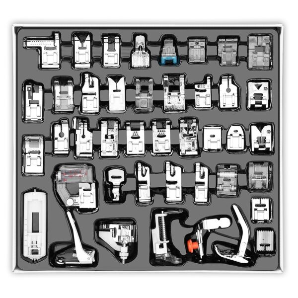 32/42Pcs Sewing Machine Accessories Knitting Blind Stitch Darning Presser Feet Kit Set For Brother Singer Janome