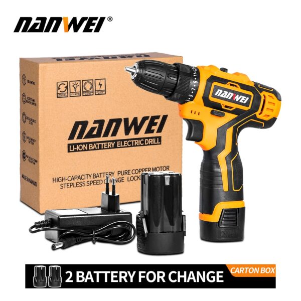 Impact Cordless Screwdriver Cordless Drill Impact Electric Drill Power Tools Hammer Drill Electric Drill Hand