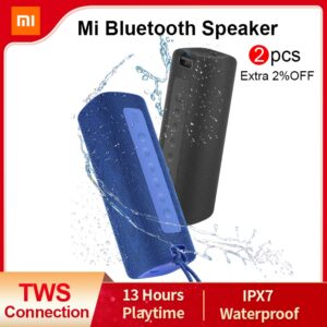 Xiaomi Mi Portable Bluetooth Speaker Outdoor 16W TWS Connection High Quality Sound IPX7 Waterproof 13 hours playtime Mi Speaker
