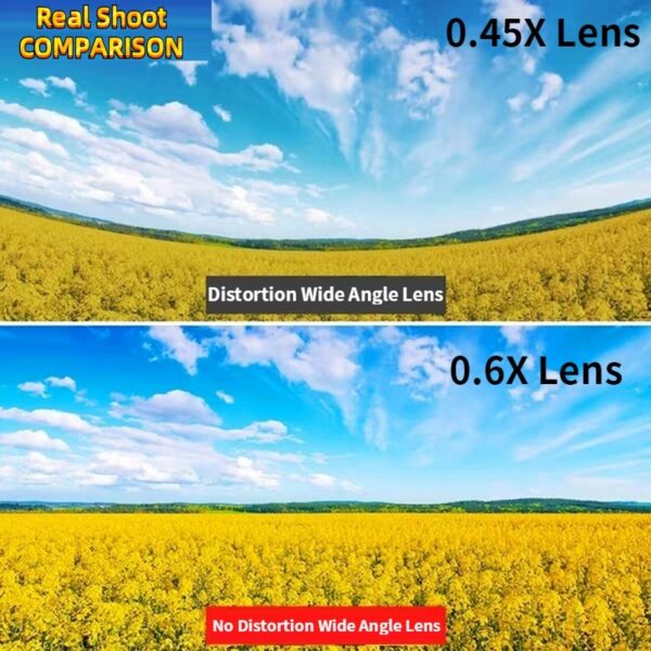 4K HD Super 15X Macro Lens for Smartphone Anti-Distortion 0.45X 0.6X Wide Angle Lens 2 in 1 Mobile Phone Lense Camera Kit