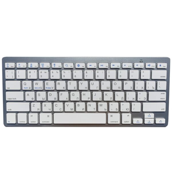 78 Keys Wireless Keyboard Bluetooth Ultra Slim Russian/German/Korean/Spanish/French/Arabic/Thai for iPad/Windows OS/Mac/Android