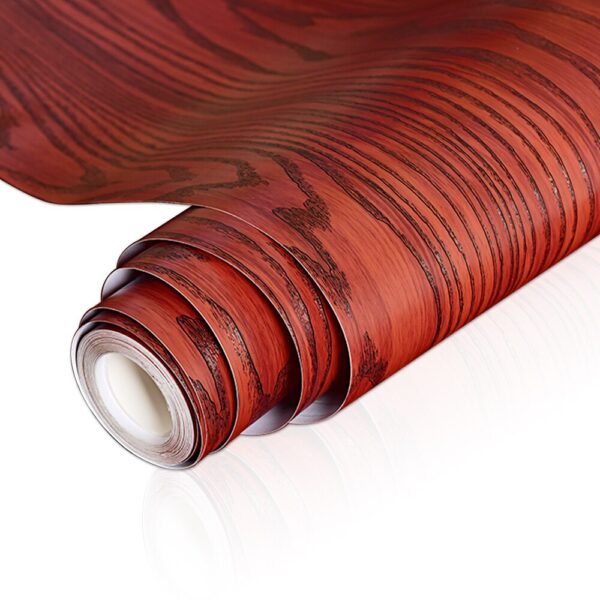 Wood Grain Wallpaper Self-adhesive Waterproof Wall Stickers Contact Papers Wardrobe Furniture Door Film Decor Home Improvement