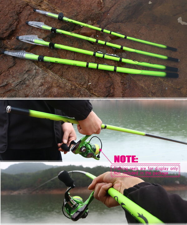 JOSBY Carbon Fiber Rock Fishing Rod Telescopic feeder pole Spinning Carp Portable travel ultralight 3.6M 4.5M 5.4M 6.3M 2020 NEW