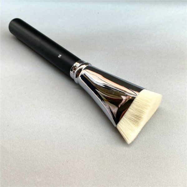 Foundation Full Coverage Fluid Brush #12 & Contour Brush No.15 - Professional Flawless Liquid Creamy Products Cosmetics Tools