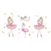 [shijuekongjian] Ballet Girl Dancers Wall Stickers DIY Cartoon Balloons Wall Decals for Kids Rooms Baby Bedroom House Decoration