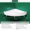 Bathroom Corner Storage Shelf Wall Organizer Caddy Shelf Shower Storage Wall Holder Shampoo Holder Shelf Home Washroom Gadgets
