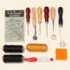 Professional Leather Craft Tools Kit Home Hand Sewing Stitching Punch Carving Work Saddle Leathercraft Accessories