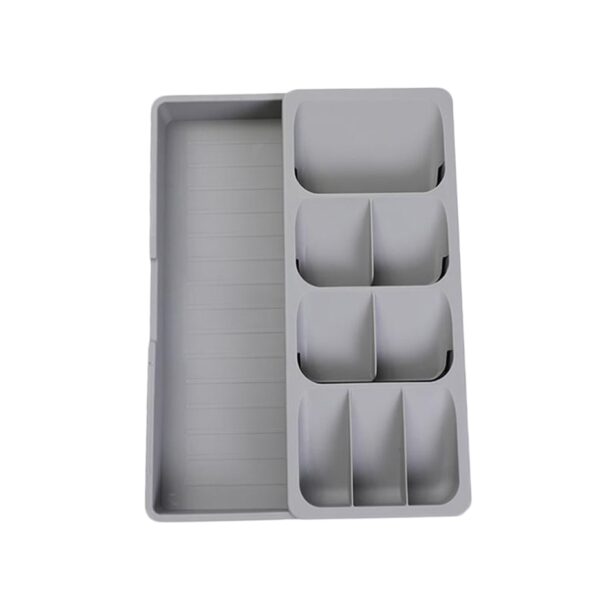 KHGDNOR Plastic Knife Block Holder Drawer Knives Forks Spoons Storage Rack Knife Stand Cabinet Tray Kitchen Cultery Organizer