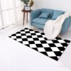 Moroccan Area Rugs for Bedroom Bedside Nordic Print Soft Flannel Floor Mat Washable Non-Slip Kitchen Door Mat Home Decor Carpets