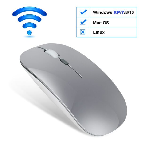 Wireless Mouse Computer Bluetooth Mouse Silent PC Mause Rechargeable Ergonomic Mouse 2.4Ghz USB Optical Mice For Laptop PC