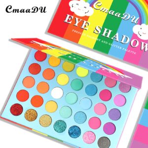 Outop Eyeshadow palette Beauty Cosmetic Matte Eyeshadow Cream Makeup Palett Shimmer 35 Colors Waterproof Lasting Eyeshadow