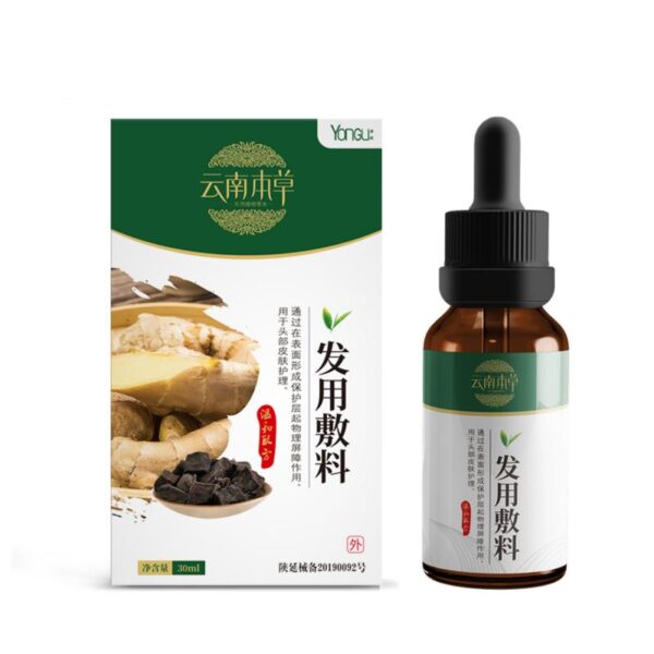 30ml Anti-hair Loss Oil Ginger Polygonum Multiflorum Hair Nutrition Liquid Dense Hair Firming Non-Irritating Natural Hair Care