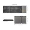 AVATTO Russian/Spanish/Arabic B033 Mini Folding keyboard, Wireless Bluetooth Keyboard with Touchpad for Windows, Android, IOS
