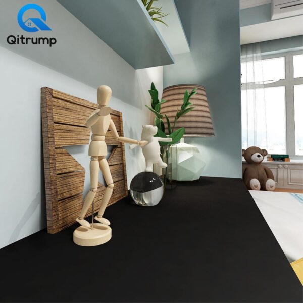 Solid Color Vinyl Self Adhesive Waterproof Wallpaper Bathroom Kitchen Countertops Contact Paper Home Improvement Wall Stickers