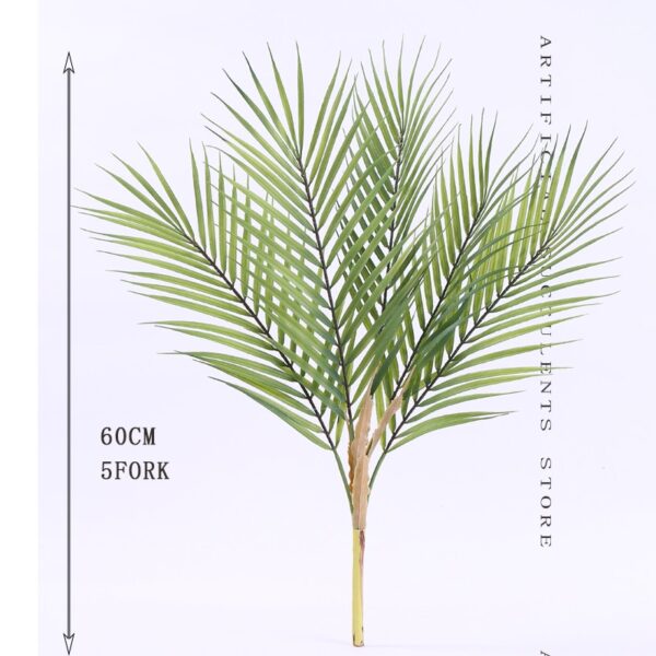 60-123CM Artificial Palm Tree Fake Plants Plastic Leaf Fake Tree For Home Wedding Garden Floor Living Room Decorations