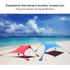 Portable Pergola Windproof Beach Sunshade Gazebo Tent Perfect Canopy Sun Shade Shelter Tent Beach Tent Sun Protection Shelter