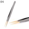 Eyelash Tweezers Excellent Closure Stainless Steel Lash Accessories Tweezers For 3D Volume Lash Extension Supplies Makeup Tools