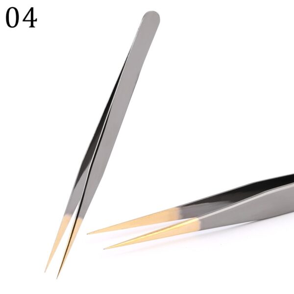 Eyelash Tweezers Excellent Closure Stainless Steel Lash Accessories Tweezers For 3D Volume Lash Extension Supplies Makeup Tools