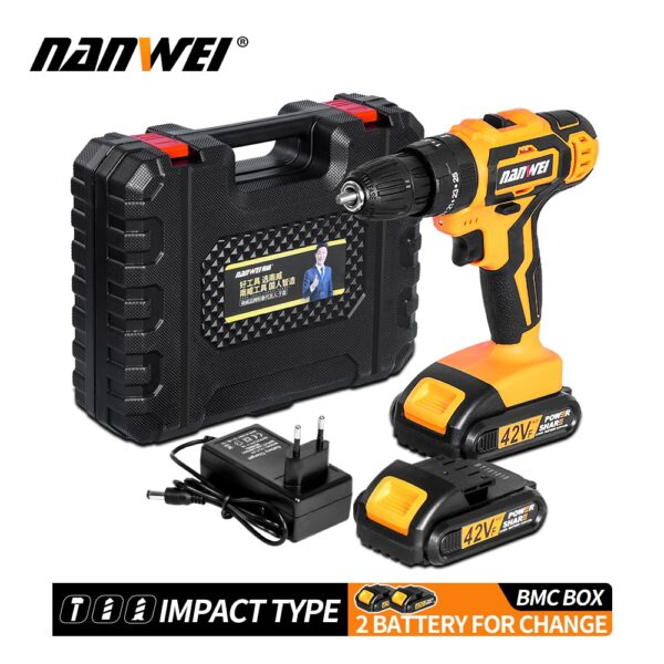 Impact Cordless Screwdriver Cordless Drill Impact Electric Drill Power Tools Hammer Drill Electric Drill Hand