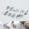 One Set Domestic Sewing Machine Accessories Presser Foot Feet Kit Set Hem Foot Spare Parts For Brother Singer Janome