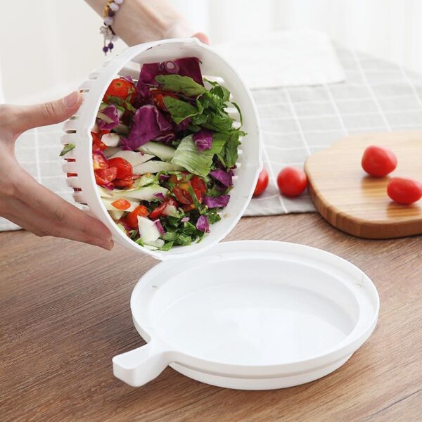Creative Salad Fruits and Vegetables Cutting Bowls Fruit Salad Cuts and Shreds Artifact Vegetables and Fruits Cut Kitchen Gadget