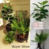 125cm Tropical Palm Plants Large Artificial Tree Branches Plastic Fake Leaves Green Monstera For Home Garden Room Office Decor