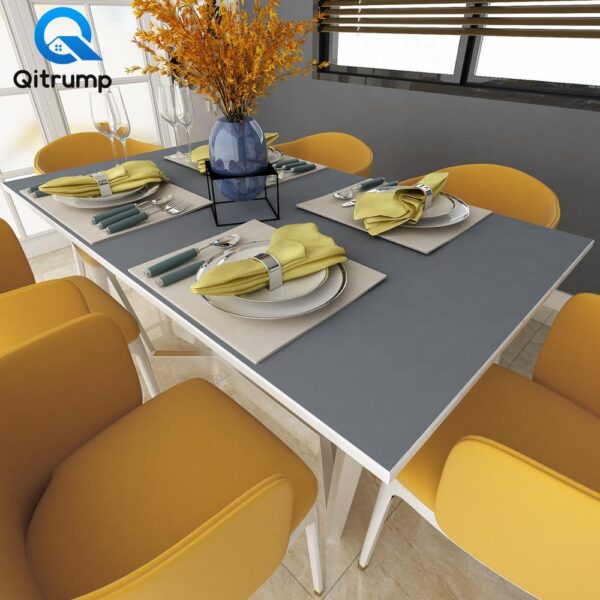 Solid Color Vinyl Self Adhesive Waterproof Wallpaper Bathroom Kitchen Countertops Contact Paper Home Improvement Wall Stickers