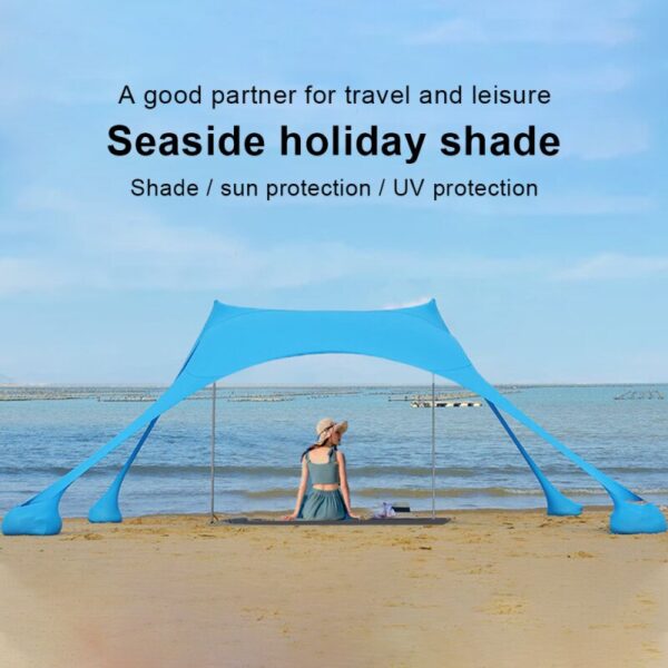 Portable Pergola Windproof Beach Sunshade Gazebo Tent Perfect Canopy Sun Shade Shelter Tent Beach Tent Sun Protection Shelter