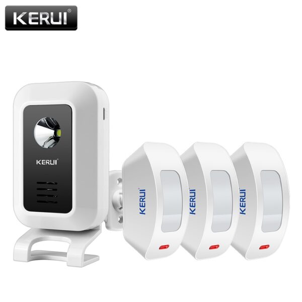 KERUI M7 Welcome Motion Sensor Security Alarm 32 Songs DoorBell Chime Wireless Smart Home LED Night Light Door Window Store Shop