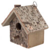 Wooden Bird Nest Hanging Bird House Natural Wooden Bird Cage Resting Place Wall-Mounted Outdoor Birdhouse Wooden Box