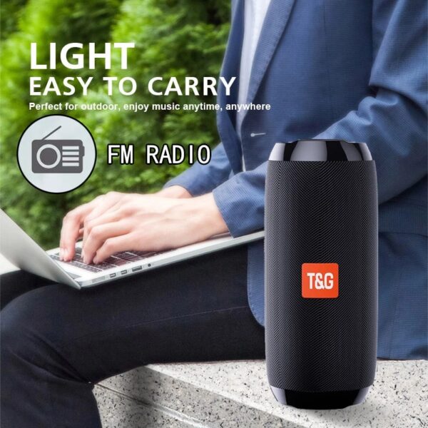 Portable Bluetooth Speaker Wireless Bass Column Waterproof Outdoor USB Speakers Support AUX TF FM Radio Subwoofer Loudspeaker