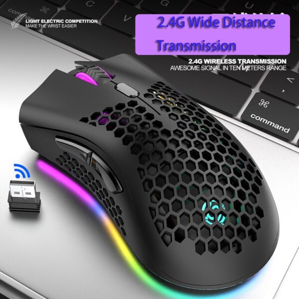 Wireless Mouse Bluetooth Gamer Gaming Mouse RGB Light LED Rechargeable Mouse Wireless For Laptop PC Gaming Office Mouse