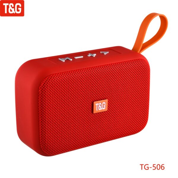 T&G TG506 Mini Bluetooth Speaker Wireless Portable Handhold Loudspeaker Fabric Stereo Small Subwoofer Support TF Card FM Radio