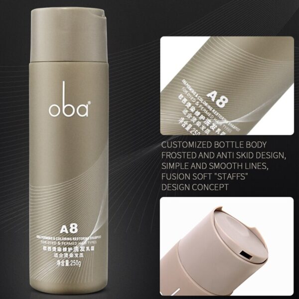 Oba Salon Perm Repair Shampoo Cream Hair Dyeing Damage Care Triple Lotion Nourishing 250g Professional Unisex （A8）