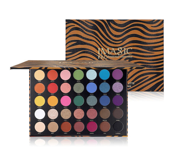 IMAGIC Palette EyeShadow 35 Color Matt Waterproof Earth Tone Powder Eyeshadow Plate Cosmetic Makeup pigment