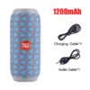 Portable Bluetooth Speaker Wireless Bass Column Waterproof Outdoor USB Speakers Support AUX TF FM Radio Subwoofer Loudspeaker