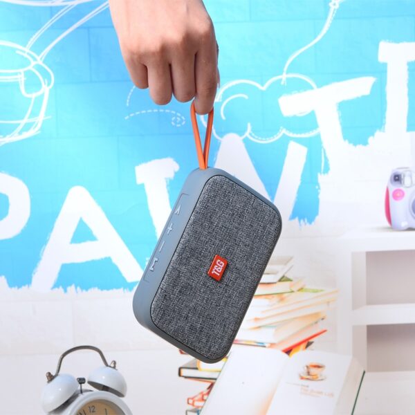 T&G TG506 Mini Bluetooth Speaker Wireless Portable Handhold Loudspeaker Fabric Stereo Small Subwoofer Support TF Card FM Radio