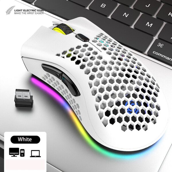 Wireless Mouse Bluetooth Gamer Gaming Mouse RGB Light LED Rechargeable Mouse Wireless For Laptop PC Gaming Office Mouse