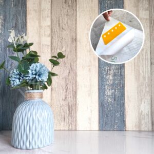 Wokhome Self Adhesive Wallpaper PVC Contact Paper Wood Waterproof Wall Papers for Wardrobe Sticker Furniture Home Improvement