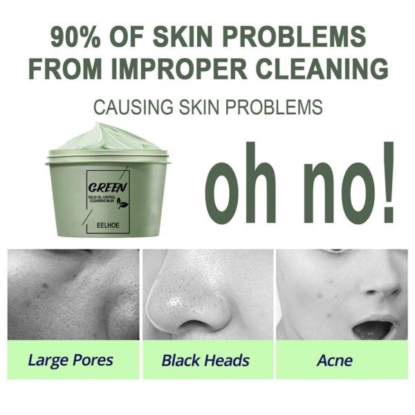 Face Mask 100g Green Tea Ice Muscle Mud Mask Deep Cleansing Remove Blackheads And Shrink Pores Mask Facial Skin Care Products