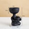 Creative Art Portrait Sculpture Vase Flower Pot Garden Storage Abstract Character Succulents Plant Pot Micro Landscape Decor