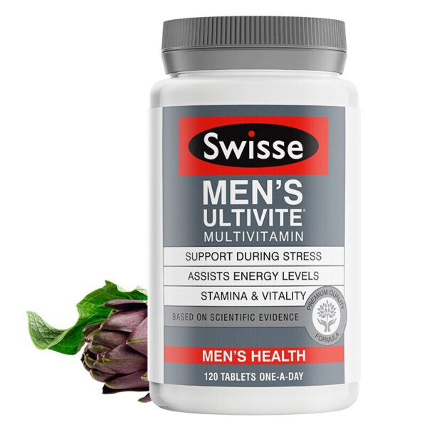 Swisse Men Compound MultiVitamins Tablet Health Wellness Supplements Energy Level Mental Alertness Stamina Vitality Vegetarians