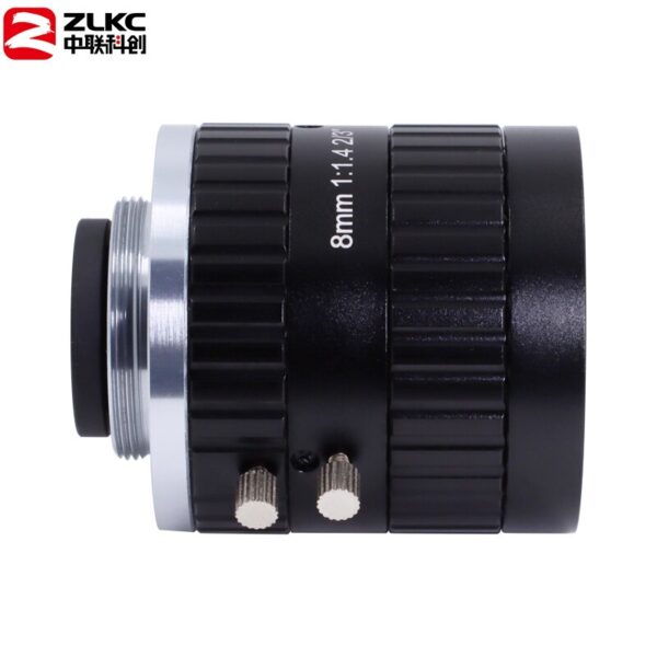 Camera Lens 8mm C-Mount 2/3" F1.4 Machine Vision lens 5MP High Resolution manual Iris cctv Lens Industrial lenses Low distortion